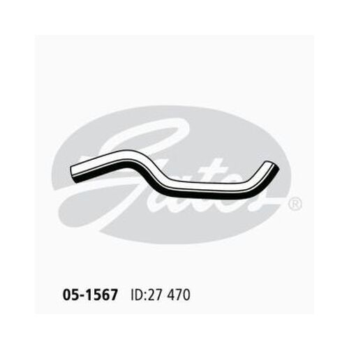 Radiator Hose Lower Gates 05-1567 for Toyota Corolla EE80 1.3L 1985-1988
