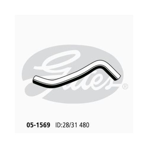 Radiator Hose Lower Gates 05-1569 for Toyota Corolla EE90 1.3L 1987-92