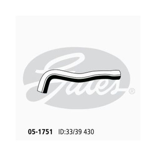 Radiator Hose Upper - Gates 05-1751 for Nissan Patrol Y61, GR_, GU Station Wagon D 4x4 4.2 Diesel TD42