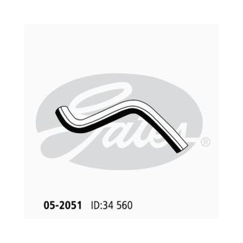 Radiator Hose Upper Gates 05-2051 for Holden Barina TK Hatchback 1.6 Petrol F16D3