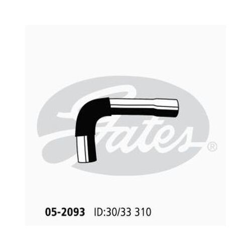 Radiator Hose Upper (1) Gates 05-2093 for Toyota Corolla ZRE172 Sedan VVTi 1.8 Petrol 2ZR-FBE,2ZR-FE