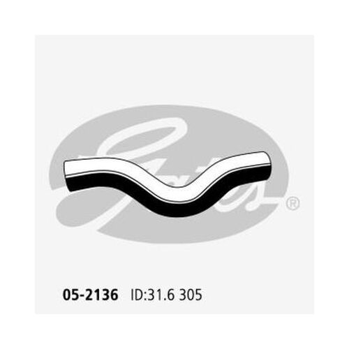 Radiator Hose Upper Gates 05-2136 for Kia Cerato LD Hatchback 2.0 Petrol G4GC