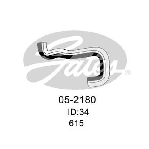 Radiator Hose Upper Gates 05-2180 for Ford Courier PH Ute 4.0 Petrol 1V