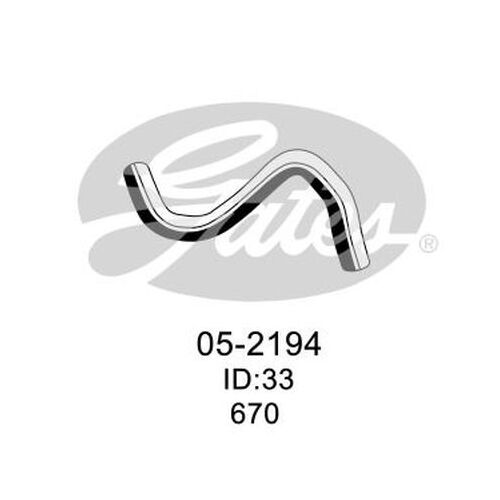 Radiator Hose Upper Gates 05-2194 For NISSAN DUALIS J10 2L 2007-2013 PETROL