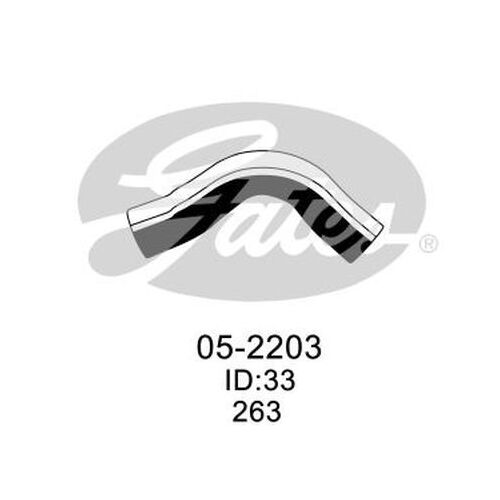 Radiator Hose Lower Gates 05-2203 for NISSAN X-TRAIL T31 2L 2008-2014 DIESEL