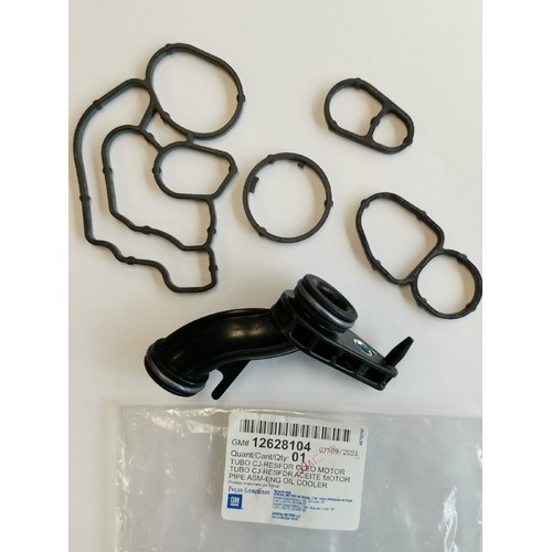Oil Cooler Pipe & Seal Kit 12628104 for GM Holden Colorado RG 2.8 2012-2021