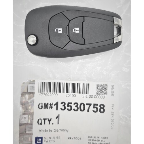 Ignition Key & Remote for Holden Colorado RG GM-13530758