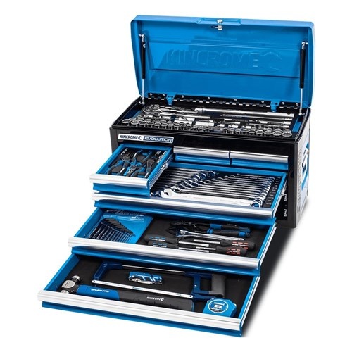 EVOLUTION TOOL CHEST 133 PIECE 6 DRAWER 1/4, 3/8 & 1/2" DRIVE