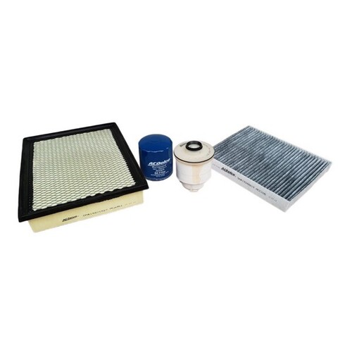Service Filter Kit Oil Air Fuel Cabin ACK3 AcDelco For Toyota Hilux GUN123 Ute 2.8 D 2.8LTD - 1GD-FTV