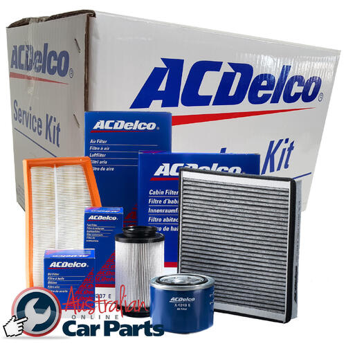 Service Filter Kit Oil Air Fuel ACK9 AcDelco For Ford Ranger PJ Ute TDdi 2.5LTD - WLAT (16 V)