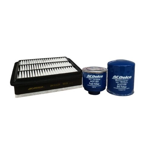 Service Filter Kit Oil Air Fuel ACK10 AcDelco For Mitsubishi Challenger PB,PC SUV DI-D 2.5LTD - 4D56 HP
