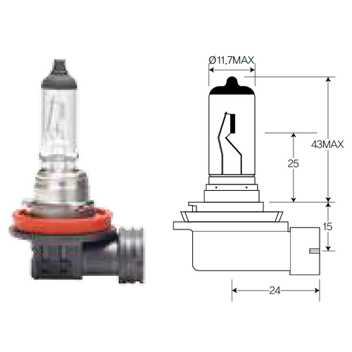 Bulb, headlight,Bulb, fog light Acdelco ACH8LL