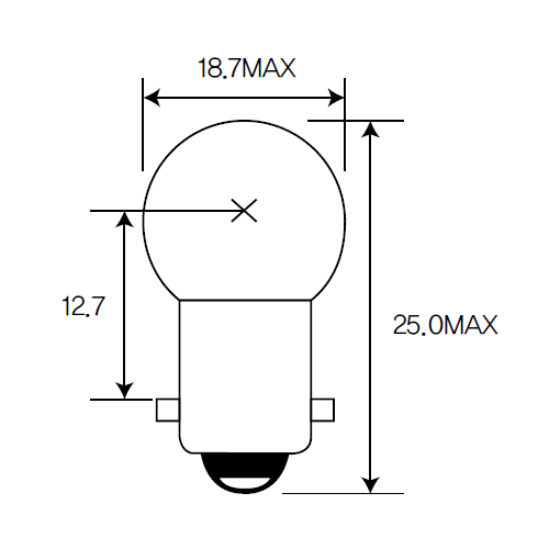 Bulb, indicator,Bulb, taillight,Bulb, reading light Acdelco ACG18