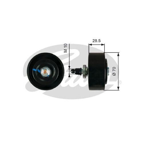 Idler Pulley Gates 36335 For Toyota Hiace / Commuter Hilux Landcruiser Prado