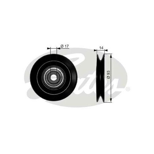 Drive Align Idler Pulley Gates 38003 For FORD