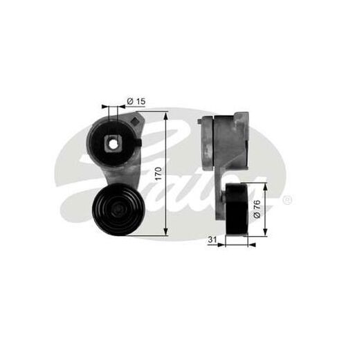Tensioner - Idler Drive Belt Gates 38118 for Hummer 6.5L Camaro 5.0L