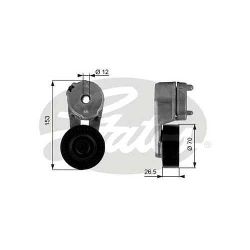 Tensioner Gates 38163 for Jeep Wrangler 4.0L 1996-2007 Petrol TJ