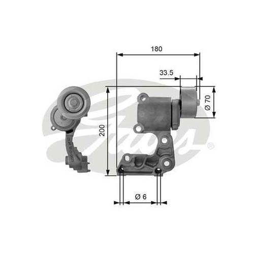 Micro V-Fan Drive Belt Gates 38410 For Lexus Toyota