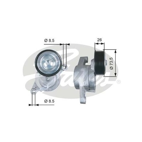 Drive Align Tensioner Pulley Gates 39279 For MAZDA 2 DE