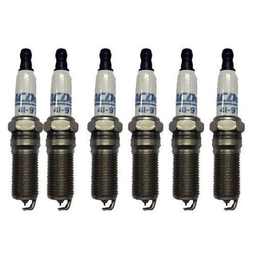 Spark Plugs 6 pack Acdelco Double Platinum Finewire 41976 Commodore VN VP VR VS VT VX VY V6