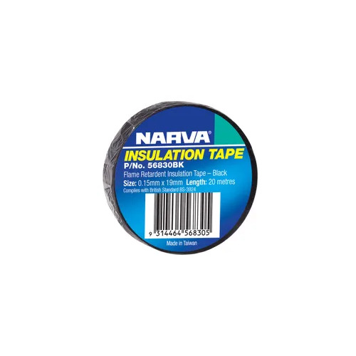 Pvc Flame Ret. Tape Black Narva 56830BK