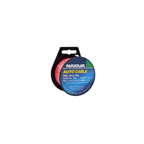 Cable S/Core 2.5Mm 5A 7M Red Narva 5812-7RD