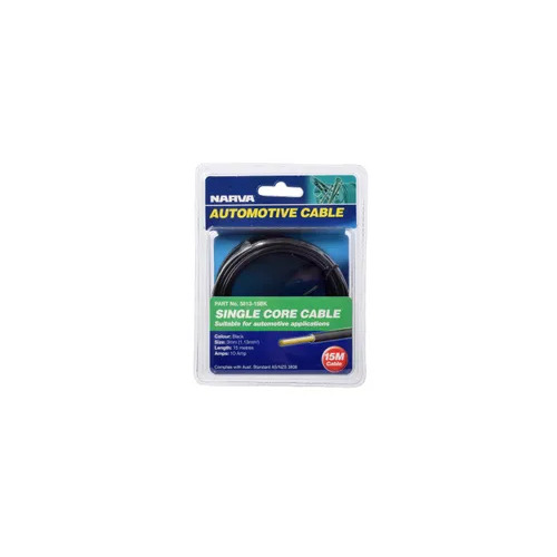 Cable Single Core 3Mm 10A 15M Narva 5813-15BK