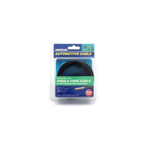 Cable Single Core 4Mm 15A 10M Narva 5814-10BK