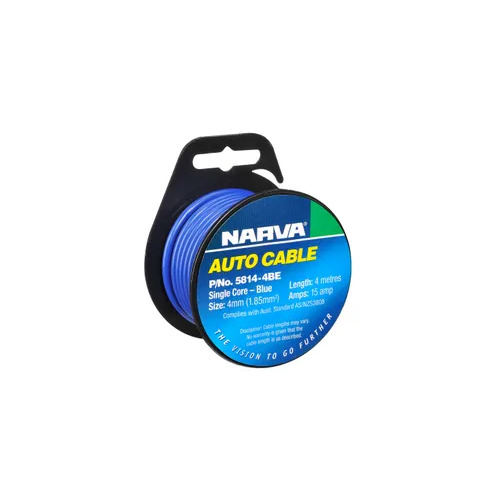 Cable S/Core 4Mm 15A 4M Blue Narva 5814-4BE