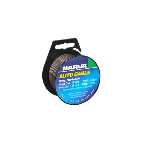 Cable S/Core 4Mm 15A 4M Brown Narva 5814-4BN