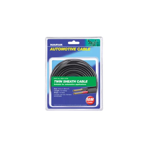 Cable Twin Core 4Mm 15A 10M Narva 5824-10TW