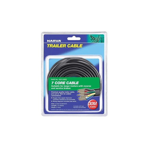 Cable Trailer 7Core 2.5Mm 5A 30M Narva 5872-30TC