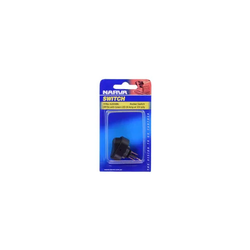 Swtch Rock 30A Spst12V Grn Bl1 Narva 62058BL