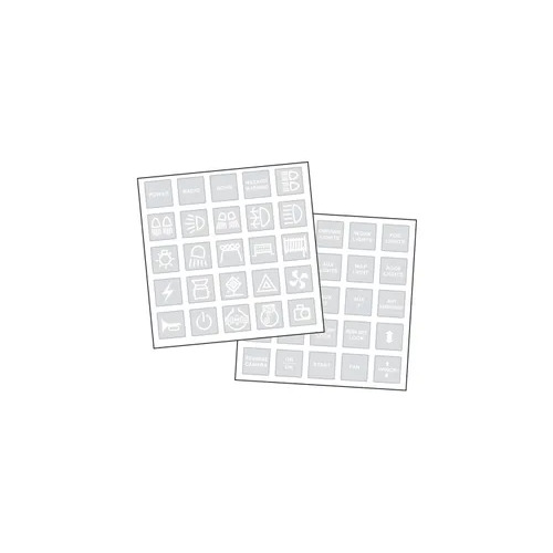 White Sticker Set Suits 4Wd Sw Narva 63175BL