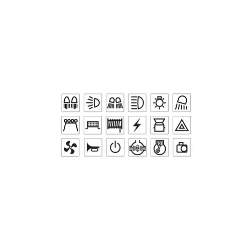 Black Sticker Set Suits 4Wd Sw Narva 63176BL