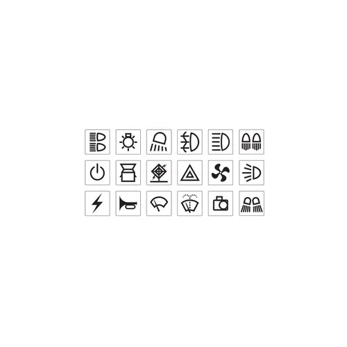 Black Sticker Set - Transport Narva 63177BL