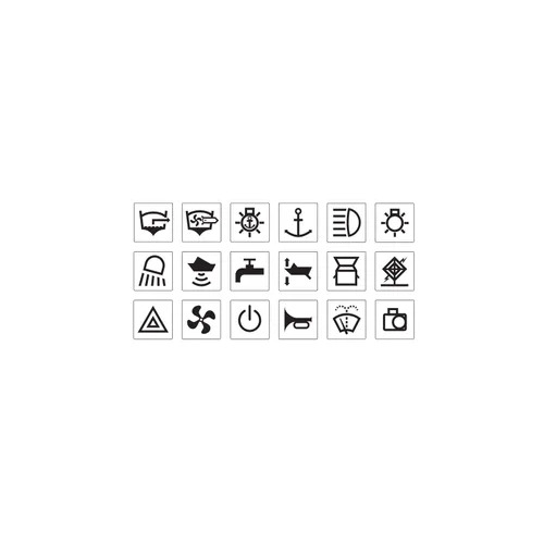 Black Sticker Set - Rv Marine Narva 63178BL