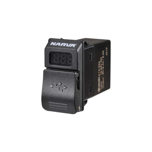 Dual Usb Charger  Volt/Amp Swi Narva 63219BL