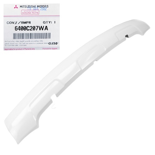 Cover-Front Bumper-White 6400C207WA for Mitsubishi