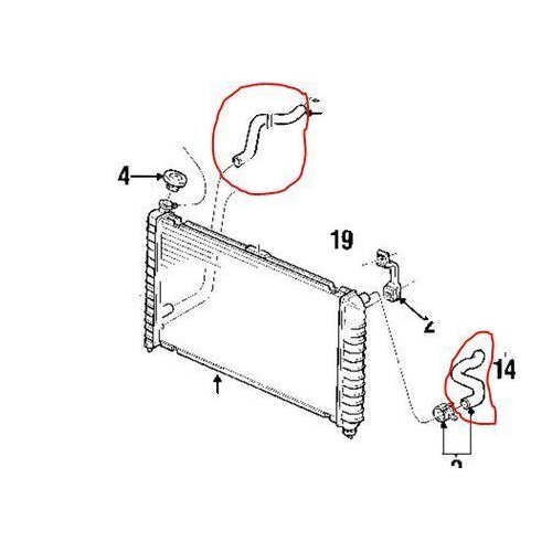 RADIATOR HOSE KIT suitable for Holden VE V6 2006 -2009 COMMODORE GENUINE TOP BOTTOM HOSE
