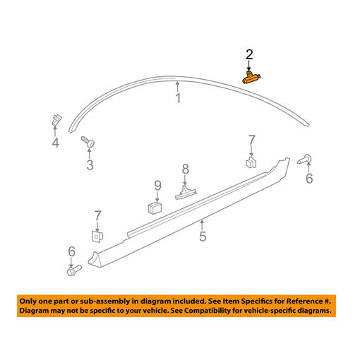 Drip Rail Mould Clips for Holden VE 92207444