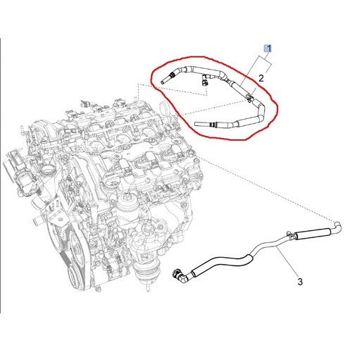 TUBE ASM-PCV for Holden 92252191
