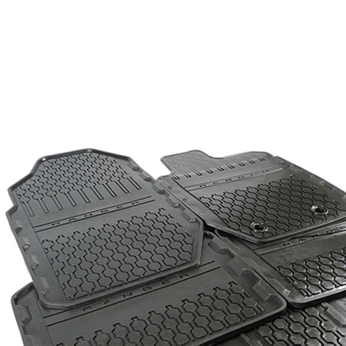 Floor Mats Rubber - Front & Rear Set For Ford Ranger PX Crew Double Cab Xls Xlt