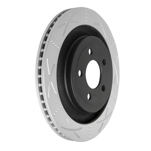 Brake Rotor Front  Ultimate Slotted & Dimpled Bendix BR2165-ULT for Ford Mustang FM Convertible V8 5.0LTP