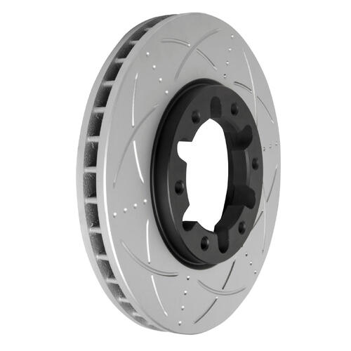 Brake Rotor Front  Ultimate Slotted & Dimpled Bendix BR625-ULT4WD for Nissan Patrol Y61 GR  GU Station Wagon D 4x4 4.2LTD TD42