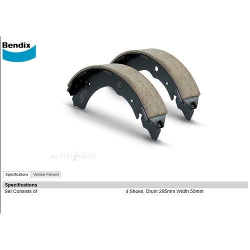 Bendix BS5018 Brake Shoe Set