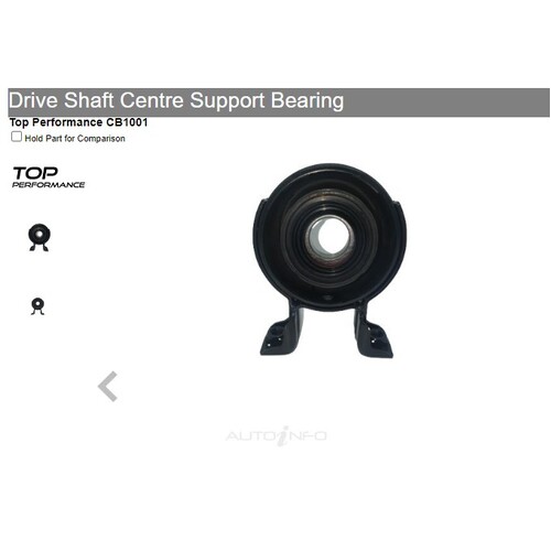 Centre Bearing For Holden Isuzu 100Mm Top Performance CB1001