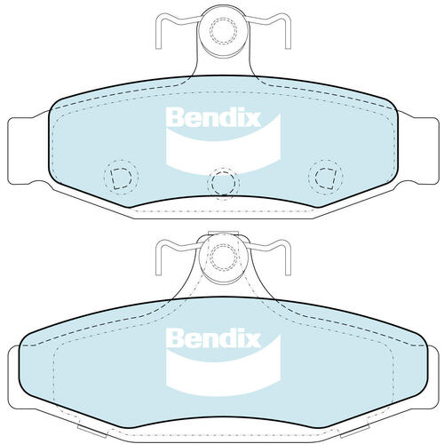 Brake Pads General CT Front Bendix DB1108GCT for Ford Falcon AU Ute i 4.0LTP YTR