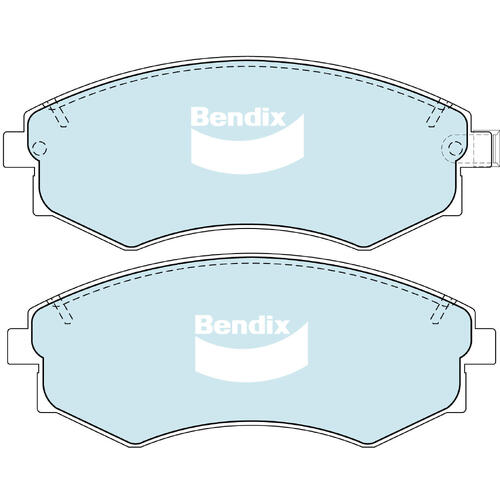 Brake Pads General CT Front Bendix DB1167GCT for Hyundai Sonata EF Sedan 2.4LTP G4JS
