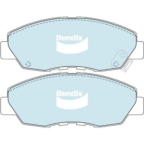 Brake Pads H/Duty Front Bendix DB1191HD for Honda Civic FD FA Sedan (FD2) 2.0LTP K20Z2 K20A3
